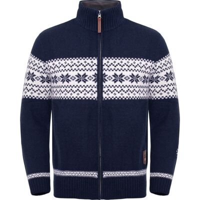 Gridarmor Men's Snøstjerne Full Zip Ullgenser Navy Blazer M Gridarmor Men's Snøstjerne Full Zip Ullgenser Navy Blazer M