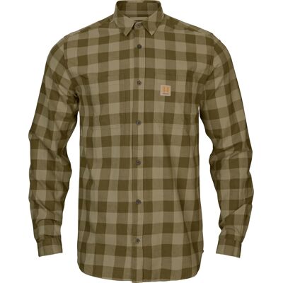 Härkila Men's Scandinavian Longsleeve Shirt Dark Olive Check M Härkila Men's Scandinavian Longsleeve Shirt Dark Olive Check M