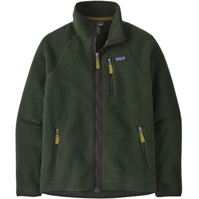 Patagonia Men's Retro Pile Fleece Jacket Old Growth Green S Patagonia Men's Retro Pile Fleece Jacket Old Growth Green S