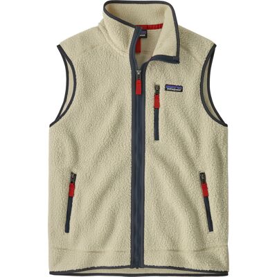 Patagonia Men's Retro Pile Vest Pelican W/smolder Blue S Patagonia Men's Retro Pile Vest Pelican W/smolder Blue S