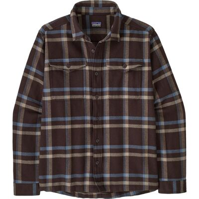 Patagonia Men's Fjord Flannel Shirt Crossing: Den Brown XL Patagonia Men's Fjord Flannel Shirt Crossing: Den Brown XL