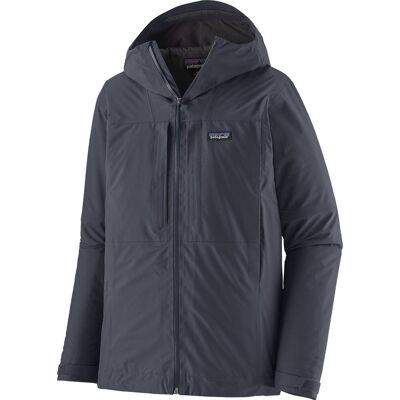 Patagonia Men's Insulated Boulder Fork Rain Jacket Smolder Blue S Patagonia Men's Insulated Boulder Fork Rain Jacket Smolder Blue S