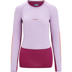 Icebreaker Women's 125 Zoneknit™ Long Sleeve Crew PURPLE GAZE/GO BERRY/CB S, PURPLE GAZE/GO BERRY/CB