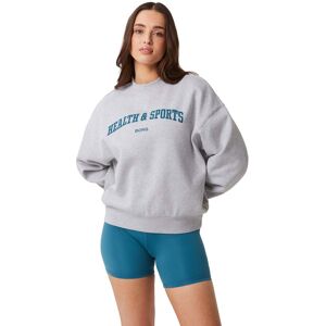 Björn Borg Women's Studio Oversized Crew Light Grey Melange XL Björn Borg Women's Studio Oversized Crew Light Grey Melange XL