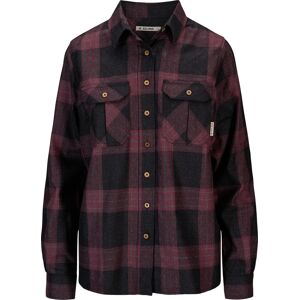 Aclima Women's ReBorn Woolshirt Check Dark Grey/Bordeaux L Aclima Women's ReBorn Woolshirt Check Dark Grey/Bordeaux L