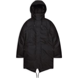 Rains Unisex Nome Long Parka W3T3 Black M Rains Unisex Nome Long Parka W3T3 Black M