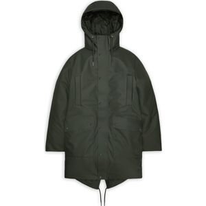 Rains Unisex Nome Long Parka W3T3 Green S Rains Unisex Nome Long Parka W3T3 Green S