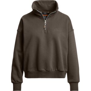 Parajumpers Women's Zendaya Half-Zip Sweat Earth Brown S Parajumpers Women's Zendaya Half-Zip Sweat Earth Brown S