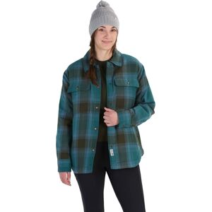 Marmot Women's Ridgefield Sherpa Flannel Shirt Jacket Dark Jungle XS Marmot Women's Ridgefield Sherpa Flannel Shirt Jacket Dark Jungle XS