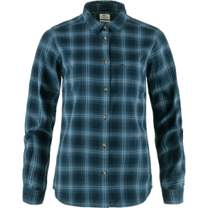 Fjällräven Women's Övik Flannel Shirt Dark Navy-Indigo Blue XS Fjällräven Women's Övik Flannel Shirt Dark Navy-Indigo Blue XS