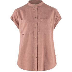 Fjällräven Women's Övik Hemp Shirt Short Sleeve Dusty Rose S Fjällräven Women's Övik Hemp Shirt Short Sleeve Dusty Rose S