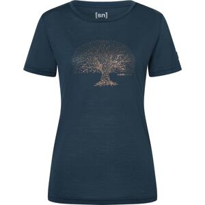 super.natural Women's Tree Of Knowledge Tee Blueberry/copper XS super.natural Women's Tree Of Knowledge Tee Blueberry/copper XS
