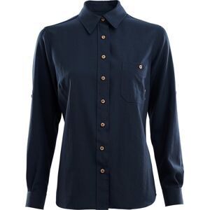 Aclima LeisureWool Woven Wool Shirt Woman Navy Blazer S Aclima LeisureWool Woven Wool Shirt Woman Navy Blazer S