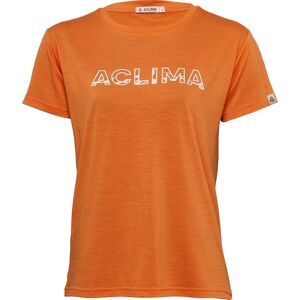 Aclima Women's LightWool 140 Classic Tee Logo Orange Tiger M Aclima Women's LightWool 140 Classic Tee Logo Orange Tiger M