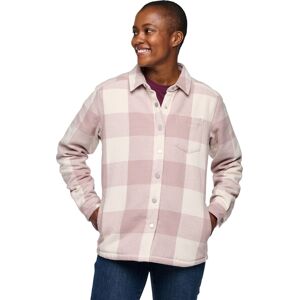Black Diamond Women's Project Lined Flannel Shirt Pale Mauve-Off White Plaid S Black Diamond Women's Project Lined Flannel Shirt Pale Mauve-Off White Plaid S