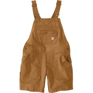 Carhartt Women's Relaxed Fit Canvas Shortall Brown S Carhartt Women's Relaxed Fit Canvas Shortall Brown S