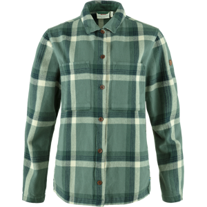Fjällräven Women's Singi Flannel Overshirt Patina Green-Deep Patina M Fjällräven Women's Singi Flannel Overshirt Patina Green-Deep Patina M