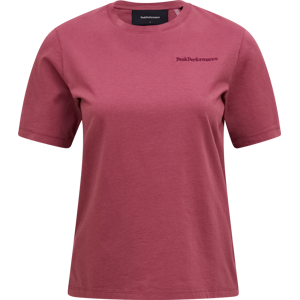 Peak Performance Women's Original Small Logo Tee Wild Rouge S Peak Performance Women's Original Small Logo Tee Wild Rouge S