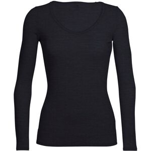 Icebreaker Women's Siren Long Sleeve Sweetheart Black M Icebreaker Women's Siren Long Sleeve Sweetheart Black M