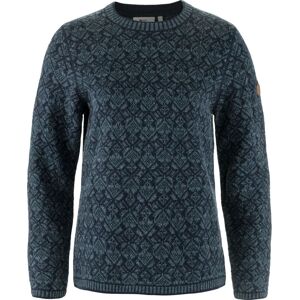 Fjällräven Women's Snow Round Neck Sweater Dark Navy M Fjällräven Women's Snow Round Neck Sweater Dark Navy M