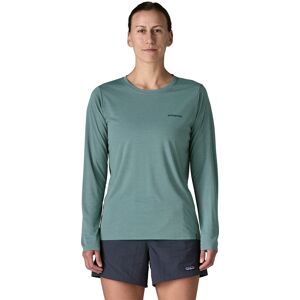 Patagonia Women's Long Sleeved Capilene Cool Daily Shirt Boardshort Logo Blue Sage - Light Blue Sage X-dye L Patagonia Women's Long Sleeved Capilene Cool Daily Shirt Boardshort Logo Blue Sage - Light Blue Sage X-dye L