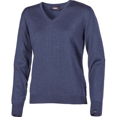Ivanhoe Women's Merino V-Neck Steel Blue Steelblue 36 Ivanhoe Women's Merino V-Neck Steel Blue Steelblue 36