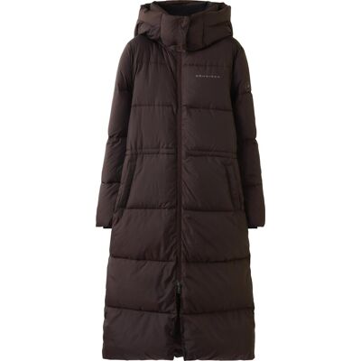 Röhnisch Women's Pebble Hood Coat Dark Brown XS Röhnisch Women's Pebble Hood Coat Dark Brown XS