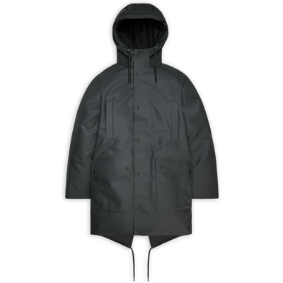 Rains Unisex Nome Long Parka W3T3 Dark Grey L Rains Unisex Nome Long Parka W3T3 Dark Grey L
