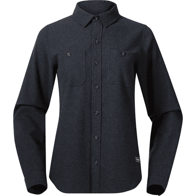 Bergans Women's Nordmarka Flannel Shirt Navy Blue M Bergans Women's Nordmarka Flannel Shirt Navy Blue M