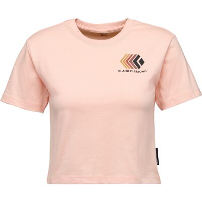 Black Diamond Women's Faded Crop Shortsleeve Tee Alpine Sunrise M Black Diamond Women's Faded Crop Shortsleeve Tee Alpine Sunrise M
