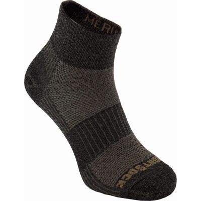 Wrightsock Merino Coolmesh II Quater Anti Blister System Timber 34-36 Wrightsock Merino Coolmesh II Quater Anti Blister System Timber 34-36