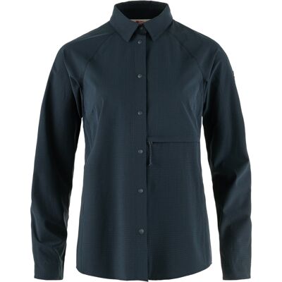 Fjällräven Women's Abisko Trekking Shirt Dark Navy M Fjällräven Women's Abisko Trekking Shirt Dark Navy M