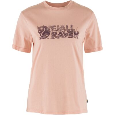 Fjällräven Women's Lush Logo T-Shirt Chalk Rose L Fjällräven Women's Lush Logo T-Shirt Chalk Rose L