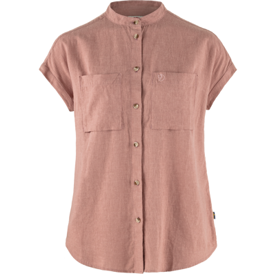 Fjällräven Women's Övik Hemp Shirt Short Sleeve Dusty Rose L Fjällräven Women's Övik Hemp Shirt Short Sleeve Dusty Rose L
