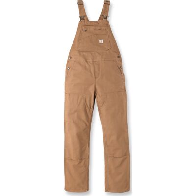 Carhartt Women's Relaxed Fit Denim Bib Overal ® Brown L Carhartt Women's Relaxed Fit Denim Bib Overal ® Brown L