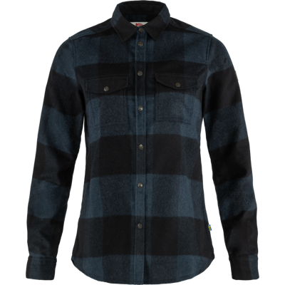 Fjällräven Women's Canada Shirt Longsleeve Navy/Black S Fjällräven Women's Canada Shirt Longsleeve Navy/Black S