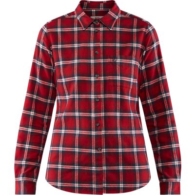 Fjällräven Women's Övik Flannel Shirt Deep Red XS Fjällräven Women's Övik Flannel Shirt Deep Red XS
