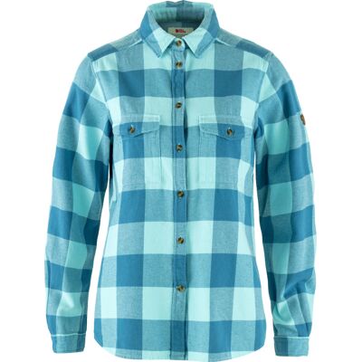 Fjällräven Women's Övik Heavy Flannel Shirt Dawn Blue-breeze Blue XL Fjällräven Women's Övik Heavy Flannel Shirt Dawn Blue-breeze Blue XL