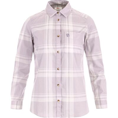 Fjällräven Women's Övik Lite Flannel Shirt Lavender Mist-eggshell M Fjällräven Women's Övik Lite Flannel Shirt Lavender Mist-eggshell M