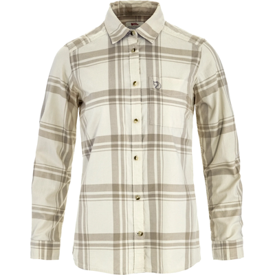 Fjällräven Women's Övik Lite Flannel Shirt Chalk White-fossil XL Fjällräven Women's Övik Lite Flannel Shirt Chalk White-fossil XL