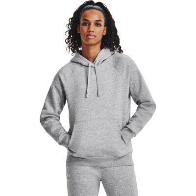 Under Armour Women's UA Rival Fleece Hoodie Mod Gray Light Heather XL Under Armour Women's UA Rival Fleece Hoodie Mod Gray Light Heather XL