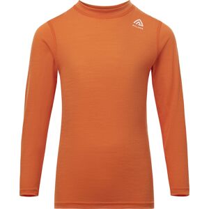 Aclima Kids' LightWool Crew Neck  Orange Tiger 110, Orange Tiger