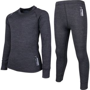 Lindberg Juniors' Merino Set Black Melange 100 Lindberg Juniors' Merino Set Black Melange 100