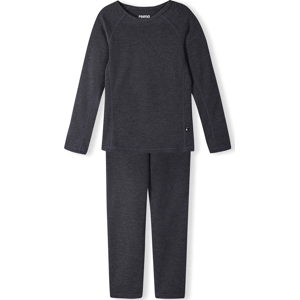 Reima Kids' Thermal Set Lani Black Melange Black melange 9510 110 Reima Kids' Thermal Set Lani Black Melange Black melange 9510 110