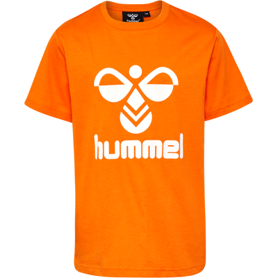 Hummel Kids' hmlTRES T-Shirt Short Sleeve Persimmon Orange 122 Hummel Kids' hmlTRES T-Shirt Short Sleeve Persimmon Orange 122