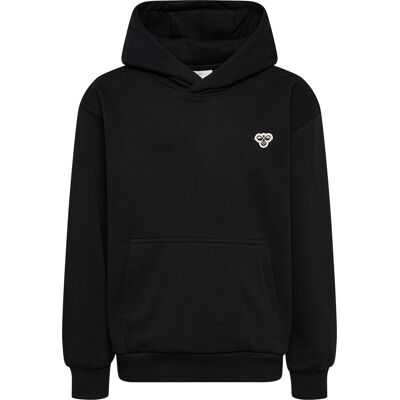 Hummel Kids' Hmljr Loose Hoodie Bee Black 122/128 Hummel Kids' Hmljr Loose Hoodie Bee Black 122/128
