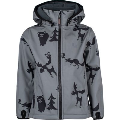 Lindberg Kids' Melbourne Softshell Jacket Anth/black 130 Lindberg Kids' Melbourne Softshell Jacket Anth/black 130