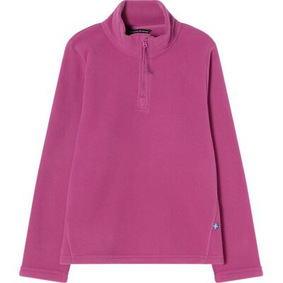 Isbjörn of Sweden Kids' & Teens' Cloud Half Zip Fleece Wild Rose 134/140 Isbjörn of Sweden Kids' & Teens' Cloud Half Zip Fleece Wild Rose 134/140