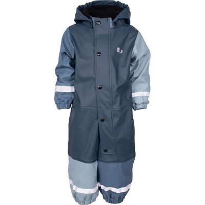 Lindberg Kids' Fagerhult Rain Baby Overall Fleece Iron Blue/Blue 86 Lindberg Kids' Fagerhult Rain Baby Overall Fleece Iron Blue/Blue 86