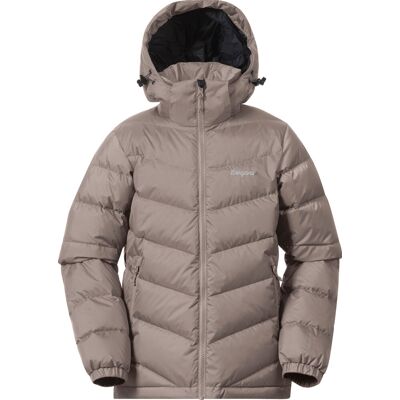 Bergans Juniors' Warm Down Jacket Unisex Rock Taupe 140 Bergans Juniors' Warm Down Jacket Unisex Rock Taupe 140